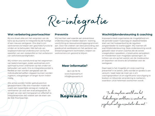 Brochure Kopwaarts